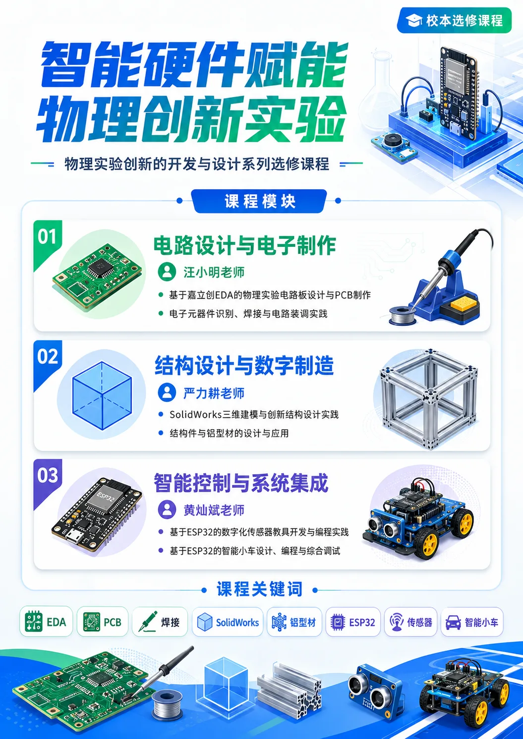智能硬件赋能物理创新实验课程介绍